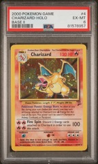 Charizard - 4/130 - Holo Rare - Unlimited Edition - PSA 6